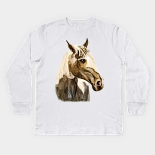 horse Kids Long Sleeve T-Shirt